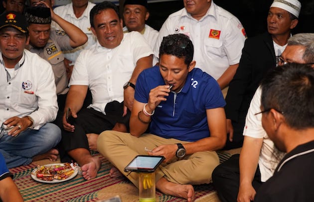 Sandiaga Uno Ajak ke TPS Tusuk Prabowo Sandi