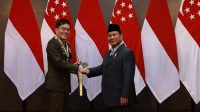 Menhan Prabowo Terima Kunjungan Panglima Angkatan Bersenjata Singapura