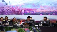Menhan RI Prabowo Subianto di the 17th ASEAN Defence Ministers’ Meeting (ADMM) di Jakarta Convention Center (JCC), Rabu (15/11/2023).