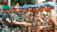 Asops Kasad Kunjungi Satgas Kizi Konga XXXVII-J/MINUSCA CAR di Afrika Tengah