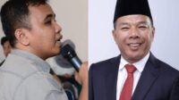 Bupati Bulukumba Andi Muchtar Ali Yusuf (kanan) pidanakan Aktivis HMI Akbar Idris