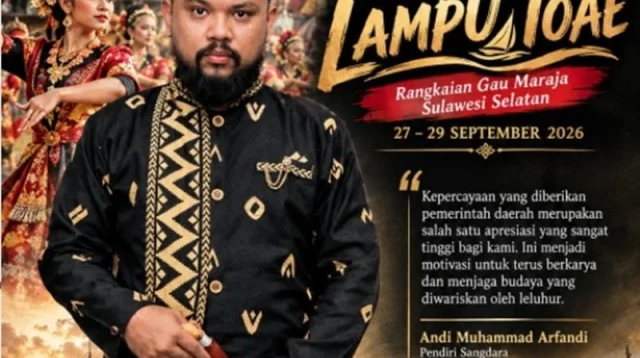 Andi Muhammad Arfandi apresiasi Festival Lampu Toae 2026 Sulawesi Selatan